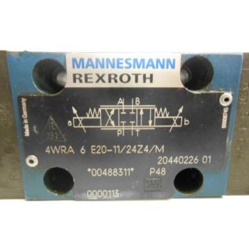 MANNESMANN Italy Mexico REXROTH, HYDRAULIC VALVE, 4WRA 6 E20-11/24Z4/M