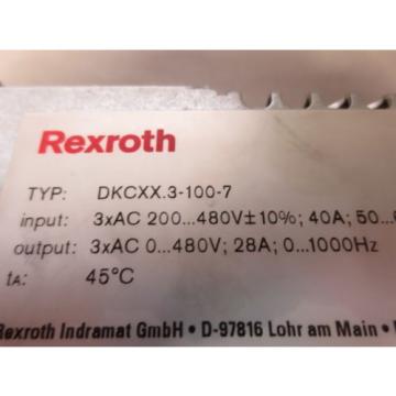 REXROTH Russia Singapore / INDRAMAT DXCXX3-100-7 ECO DRIVE SERVO DRIVE - USED - DKC06.3-100-7-FW