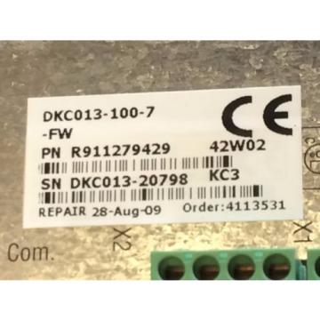 GUARANTEED Dutch Japan FACTORY REFURBBED REXROTH INDRAMAT ECO SERVO DRIVE DKC01.3-100-7FW