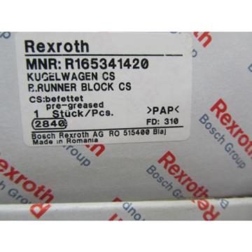 NIB Japan Italy BOSCH REXROTH LINEAR RAIL RUNNER BLOCK BEARING R165341420