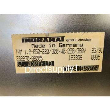 Indramat Japan India Rexroth TVM 1.2-050-220/300-W0/220/380V AC Servo PowerSupply