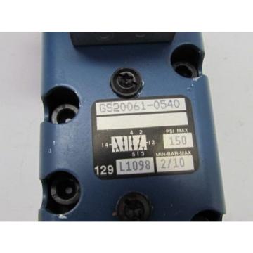 Rexroth India India Ceram GS-020061-00540 110VAC Pneumatic Solenoid Valve