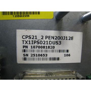 Bosch Singapore Singapore Rexroth CPS21_2 CPS21-2 1070081820 Industrial Computer No Hard Drive Used