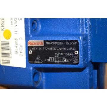 Rexroth Dutch France 4WEH16E72/6EG24N9EK4/B10 Wege-Schieberventil R900978983 + 4WE 6 ungebr.