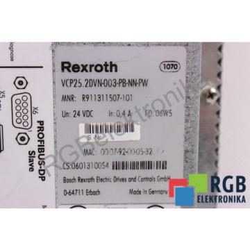 VCP25.2DVN-003-PB-NN-PW Italy Japan R911311507-101 24VDC INDRA CONTROL VCP25 REXROTH ID14369