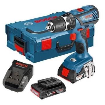 Bosch GSB 18-2-LI Plus 18v Combi Cordless Drill In L Box + 2x2ah Li-On Batteries