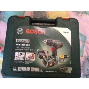 Bosch 18v lithium cordless combi drill PSB 1800 LI-