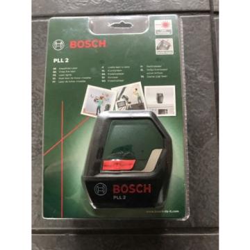 Bosch PLL 2 Cross Line Laser with Digital Display Fast Free P&amp;P New In Box