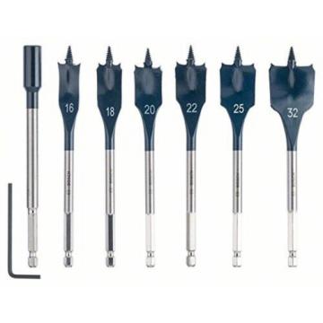 Bosch 2608587009 16/18/20/22/25/32 mm Self-Cut Speed Set (7-Piece) NEW