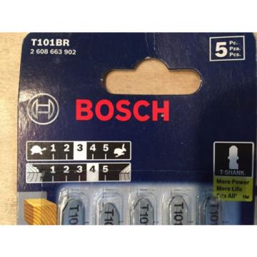 Bosch 10 TPI T-Shank 5 Piece JigSaw Blades T101BR