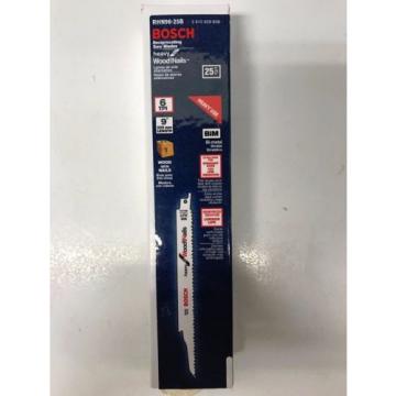 25 pack Bosch RHN96-25b 9&#034; 6TPI reciprocating saw blades sawsall (Free Shipping)