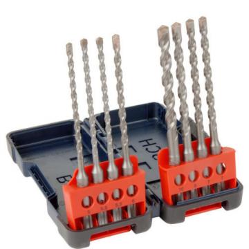 Bosch nuevo SDS Plus Resistente Caja Set Brocas Taladro 8 Piezas Cada