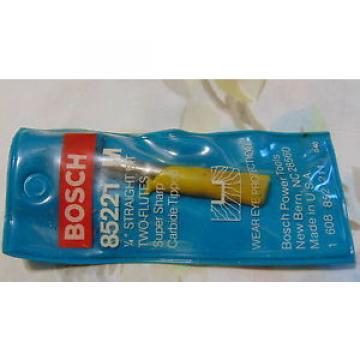 Bosch Router Bit 1/4in Two Flute Straight Bit 85221