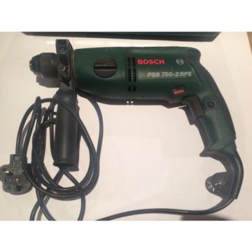 Bosch Percussion Hammer Drill corded PSB 750-2RPE Impact drilling 240v