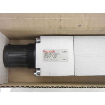 REXROTH Greece Japan 0821302064 NEW MANIFOLD MOUNT PRESSURE REGULATOR W/ GAUGE 0821302064