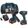 Bosch CLPK222-181 18V Li-Ion Cordless Drill &amp; Impact Driver Combo Kit (2-tool)