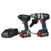 Bosch GSB18VE2 &amp; GDR18V Twin Pack 18 Volt 2 x 4.0Ah Li-Ion