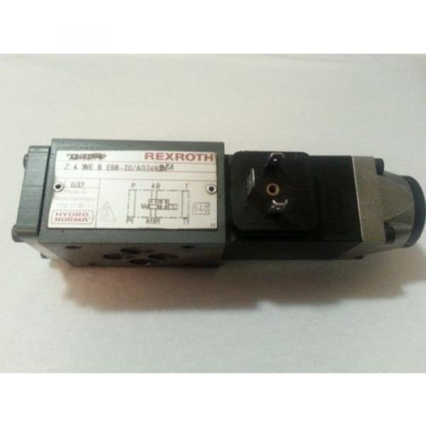 REXROTH Canada USA HYDRAULIC VALVE Z4WE-6-E68-20/AG24N9K4 24VDC Z4WE-6-E68-20 AG24N9K4 #1 image