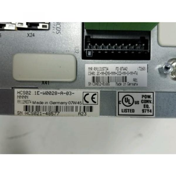 REXROTH Germany Italy CSH01.2C-NN-CCD-NN-S-NN-FW SERCOS INTERFACE HCS02.1E-W0028-A-03-NNNN #2 image