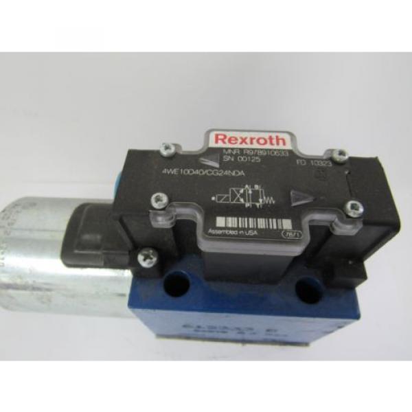 REXROTH France Japan HYDRAULIC VALVE 4WE10D40/CG24NDA 4WE10D40CG24NDA 24VDC 1.46 AMP A #2 image