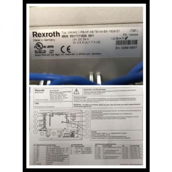 Bosch Italy Italy Rexroth VAM42.1-PB-NF-AB-TB-NN-EK-1608-D1, inkl. Mwst. #1 image