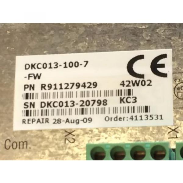 GUARANTEED Dutch Japan FACTORY REFURBBED REXROTH INDRAMAT ECO SERVO DRIVE DKC01.3-100-7FW #6 image