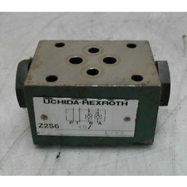 Uchida-Rexroth Korea India Hydraulic Check Valve, Z2S6 40, Used, WARRANTY #1 image