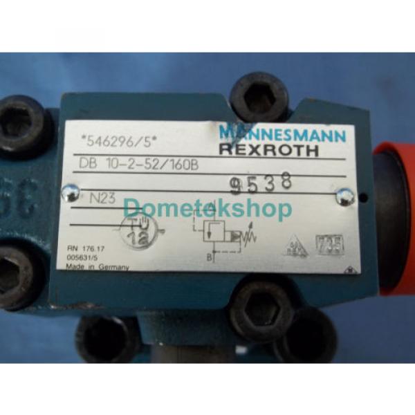 Mannesmann France Germany Rexroth DB 10-2-52/160B with TUV.SV.94-851.12.F.200.160 Hydraulic #3 image