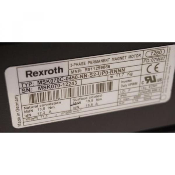 NEW France china BOSCH REXROTH MSK070C-0450-NN-S2-UPO-RNNN SERVO MOTOR MSK070C0450NNS2UPORNNN #4 image