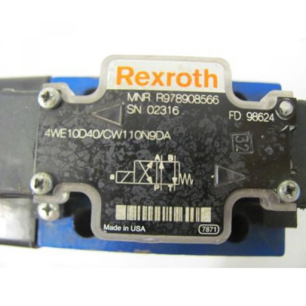 REXROTH Germany Egypt MNR R978908566 SN 02316 FD 98624 R900219602 110V/60HZ/50HZ 120V/60HZ NB #2 image