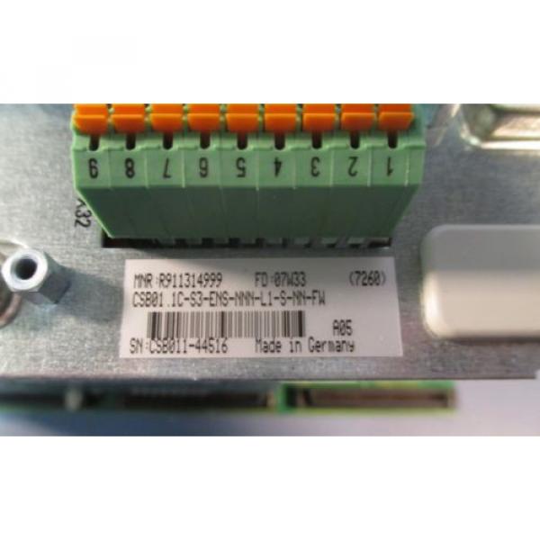 Rexroth France Canada R911314999 CSB01.1C-S3-ENS-NNN-L1-S-NN-FW Servo Controller Used #3 image