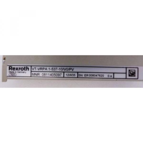 Rexroth Italy USA PV60 VT-VRPA 1-537-10/V0/PV 0811 405 097 0811405097 -unused/OVP- #2 image