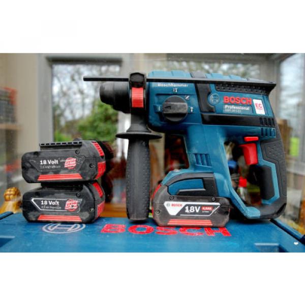 ❤ Bosch® GBH 18V-EC Professional 18V *4.0Ah SDS+ Brushless Hammer Drill 3xBatts #1 image