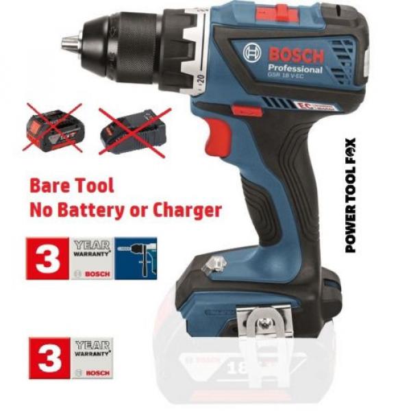 new Bosch GSR 18 V-EC 18Volt BARE TOOL Combi-Drill 06019E8100 3165140794688 #1 image