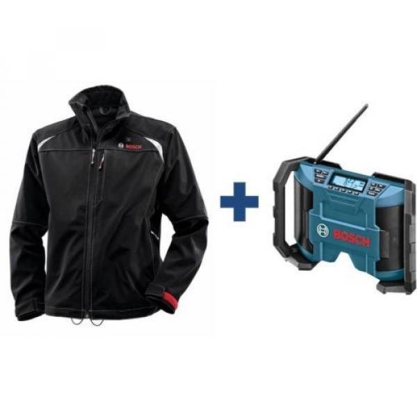 Men&#039;s Black Heated Jacket Kit 12 Volt Lithium-Ion Cordless Compact Jobsite Radio #1 image