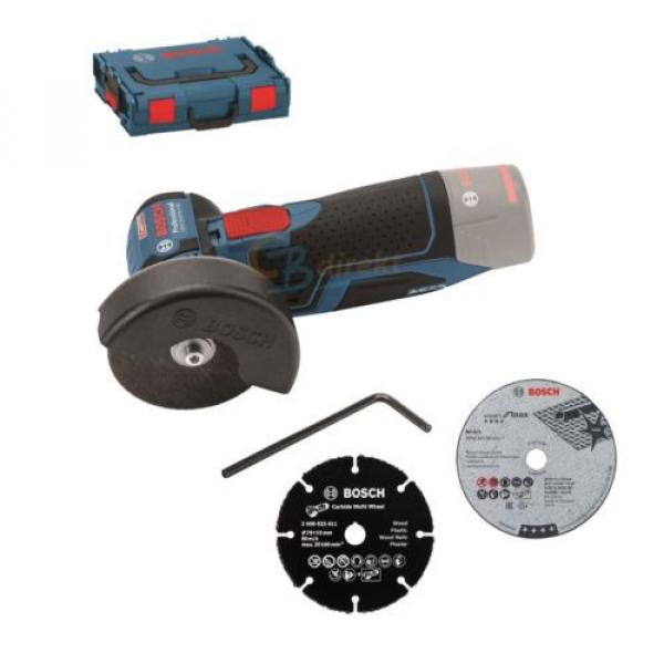 BOSCH BATTERIA SMERIGLIATRICE ANGOLARE GWS 10,8-76 V-EC/12V-76 INCL. L-BOXX #1 image