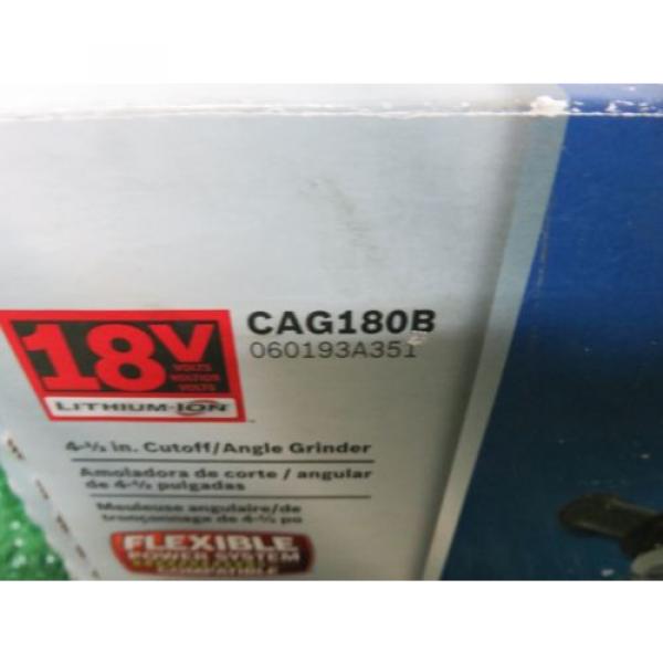 Bosch 18V Li-Ion Cordless 4 1/2&#034; Cutoff/Angle Grinder CAG180B #4 image