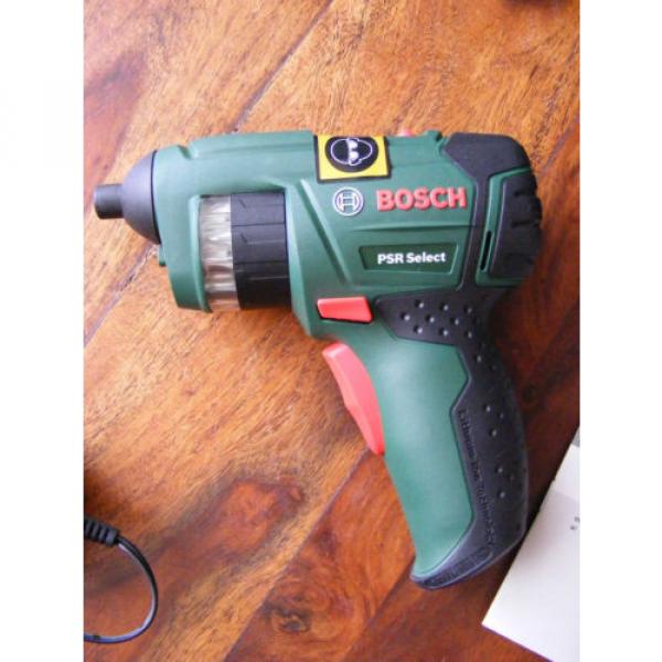 New Bosch PSR Select 3.6V Li-ion Cordless Screwdriver Case &amp; 12 Screwdriver Bits #3 image