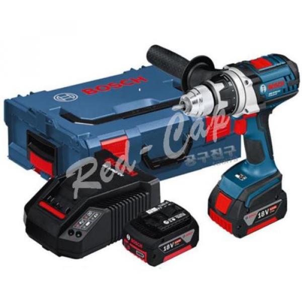 NEW BOSCH GSR18VE-2-LI Rechargeable Drill Driver + 2 Batteries E #1 image