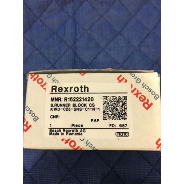 REXROTH Mexico Australia RUNNER BLOCK / BALL RAIL R162221420 PAIR #1 image