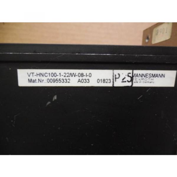 Rexroth Japan Korea Controller Axis VT-HNC100-1-22/W-08-I-0 VTHNC100122W08I0 24VDC Used #3 image