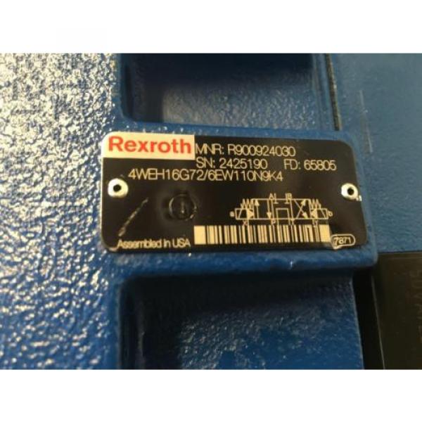 REXROTH Dutch India DIRECTIONAL VALVE 4WEH16G72/6EW110N9K4-R900924030-NEW #2 image