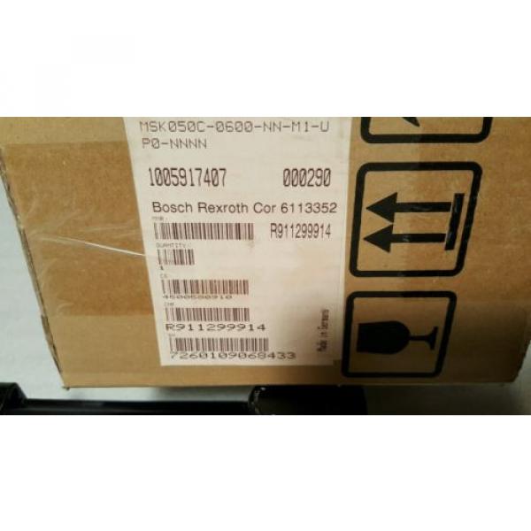 REXROTH Canada Canada R911299914 PERMANENT MA0600GNET SERVO MOTOR MSK050C-M1-UP0-NNNN , NOS #4 image